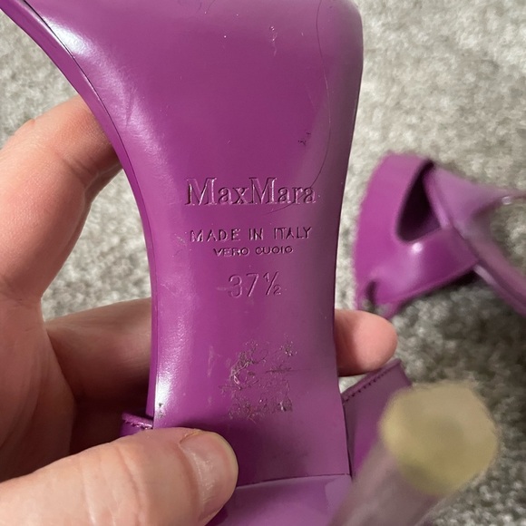 Max Mara Purple Stiletto Heels Size 37.5 - Picture 7 of 10
